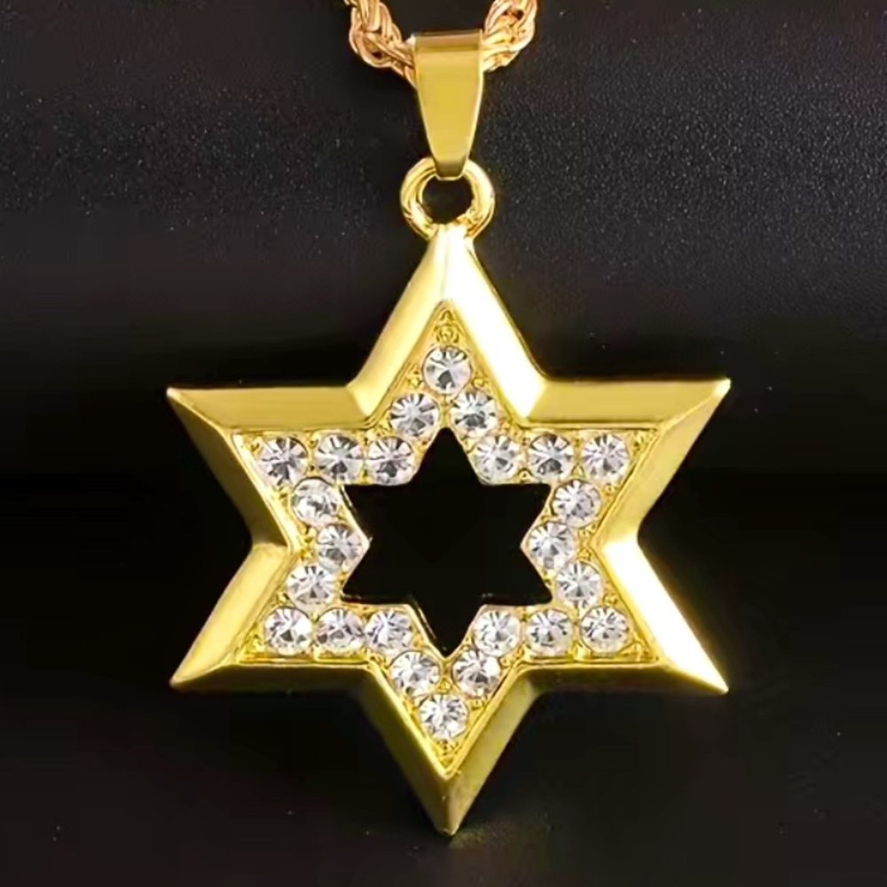 Cubic Zirconia Star Of David Necklace